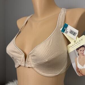 Vintage New NOS Partners Intimates By Mervyn’s T-back Underwire Bra 36B Unlined